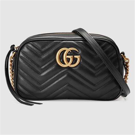 black gucci marmont bag leather|Gucci Marmont bag price.